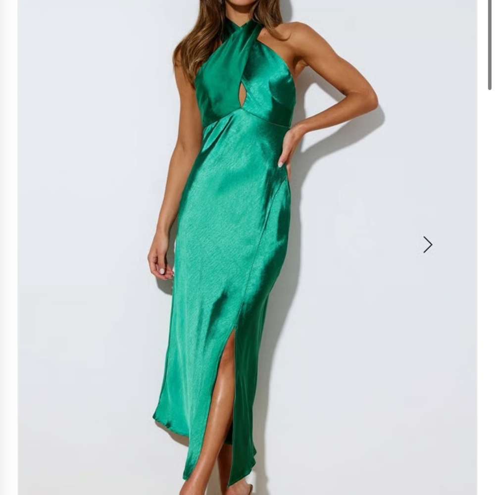 Hello Molly Jade Halter Midi Dress